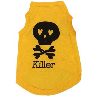 Hunde T-Shirt Killer Gelb XS