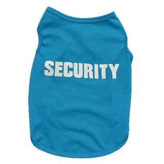 Hundeshirt &quot;Security&quot; Blau S