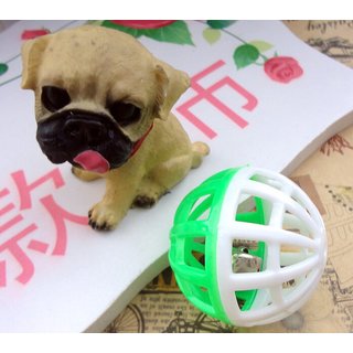 Katzenspielzeug Plastik Ball mit Gl&ouml;ckchen 4 cm Welpenspielzeug Hund Spielzeug